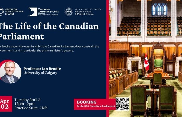 Flyer for event ‘The Life of the Canadian Parliament’